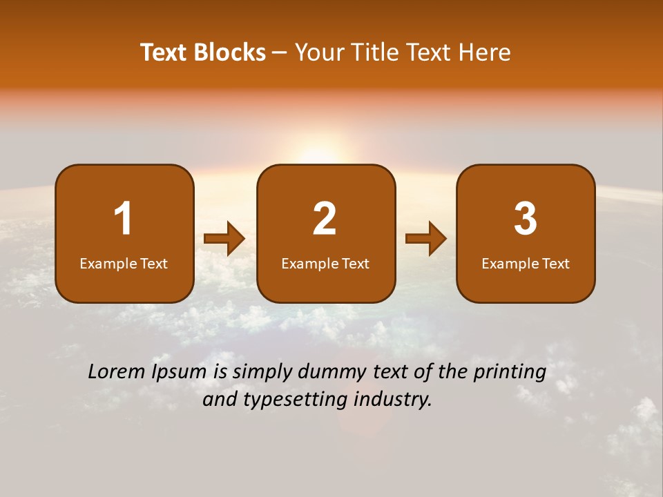 Solar Space Orbit PowerPoint Template