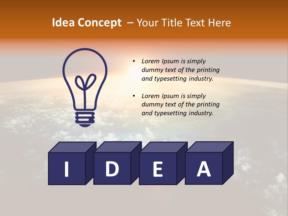 Solar Space Orbit PowerPoint Template