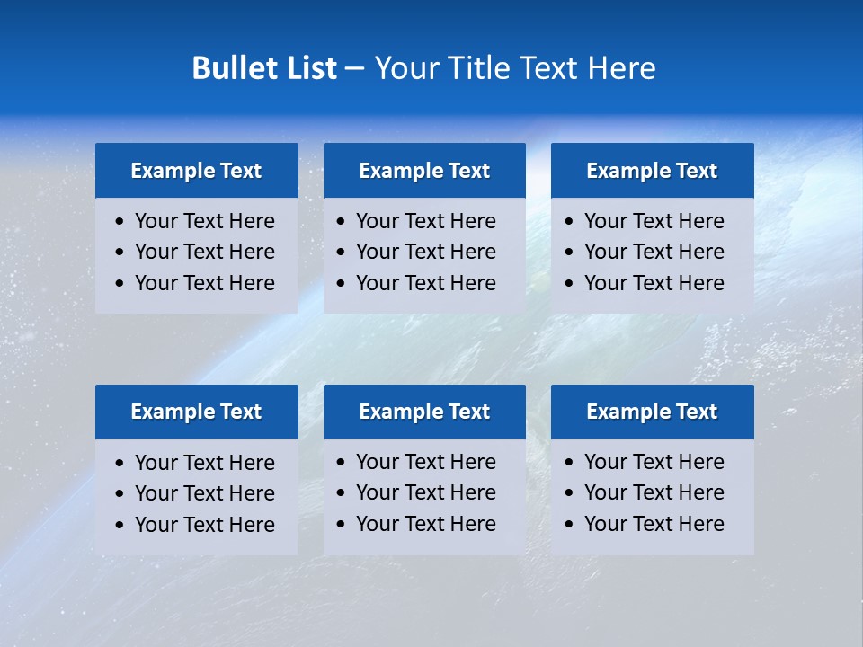 Science Planisph Spatial PowerPoint Template