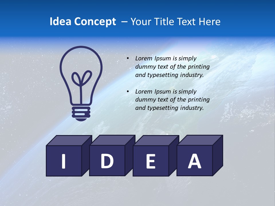 Science Planisph Spatial PowerPoint Template