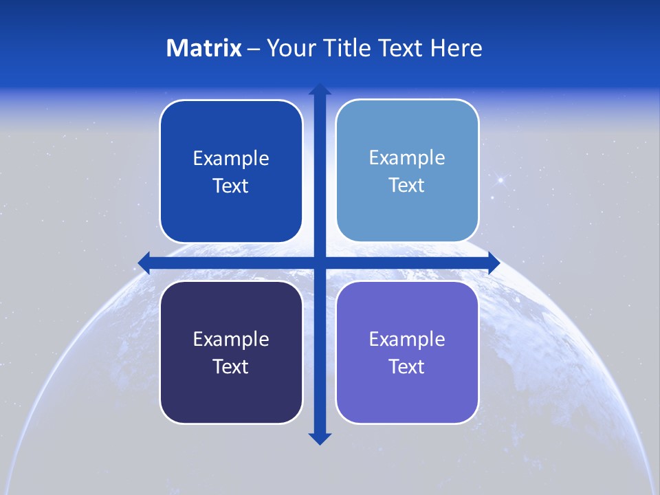 Night Continent Isolated PowerPoint Template
