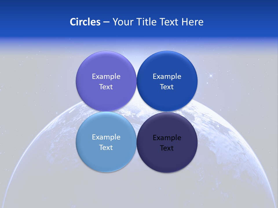 Night Continent Isolated PowerPoint Template