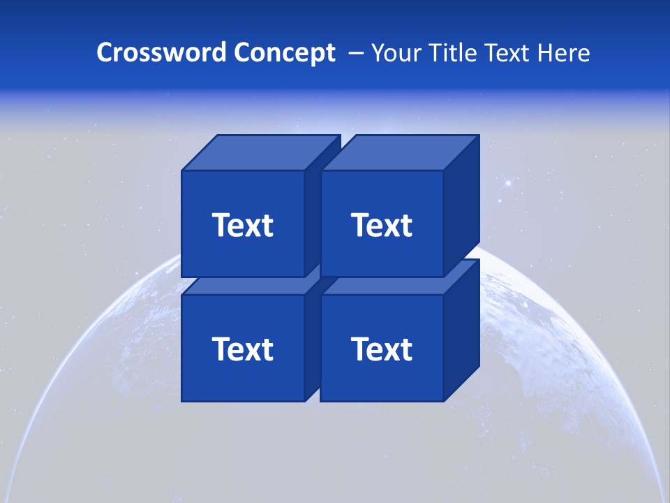 Night Continent Isolated PowerPoint Template