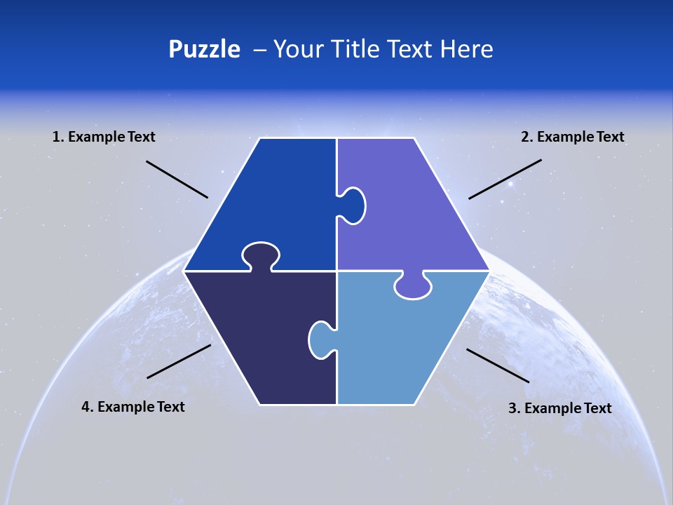 Night Continent Isolated PowerPoint Template
