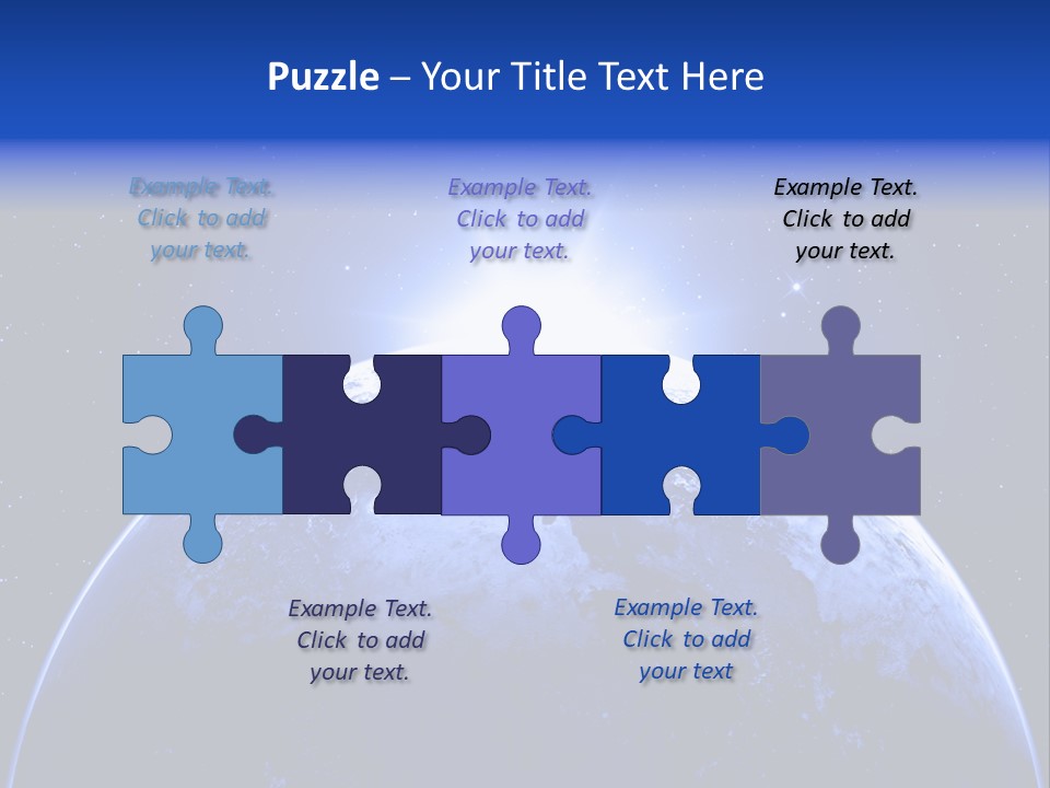 Night Continent Isolated PowerPoint Template