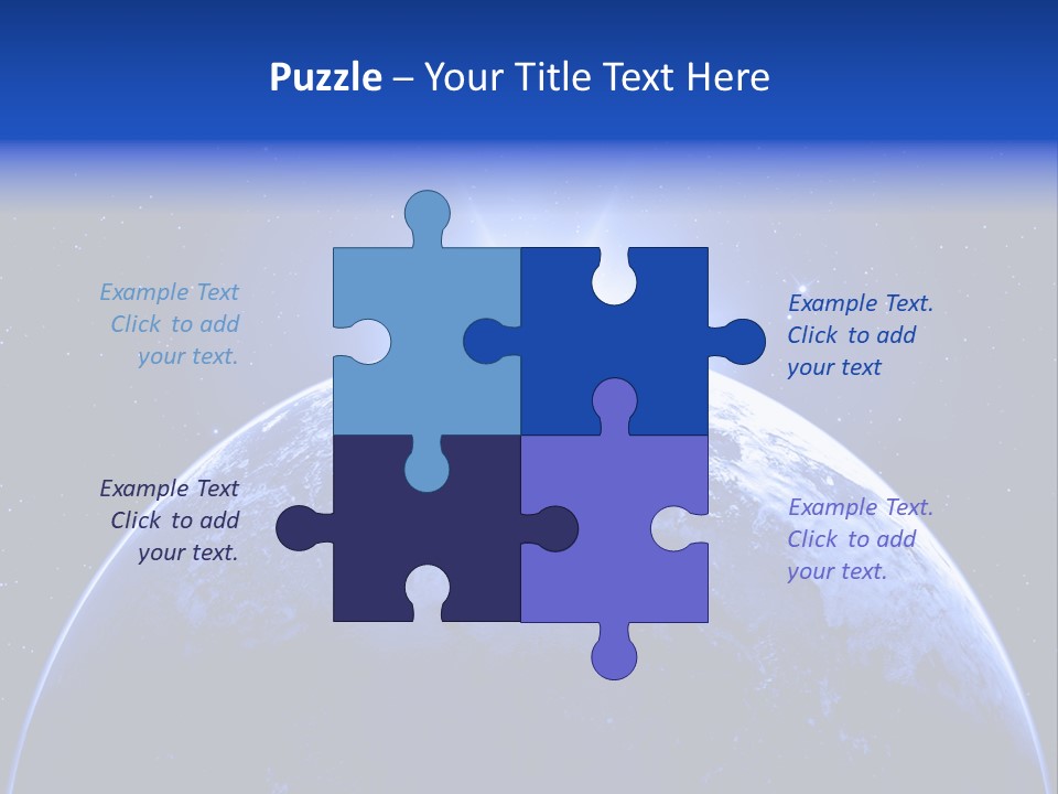 Night Continent Isolated PowerPoint Template