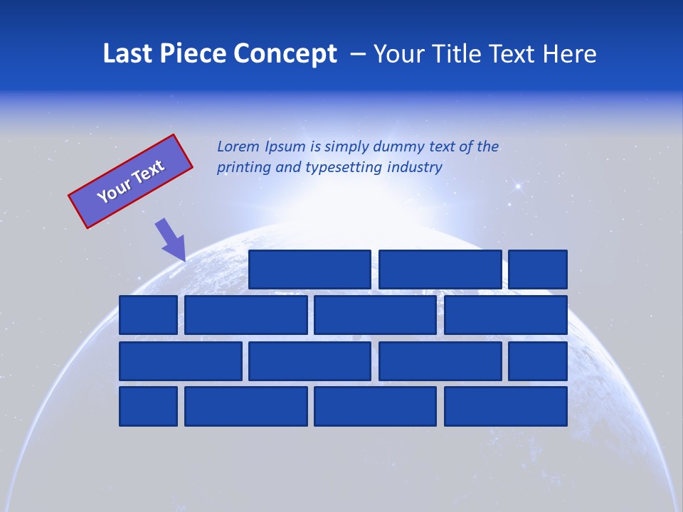 Night Continent Isolated PowerPoint Template