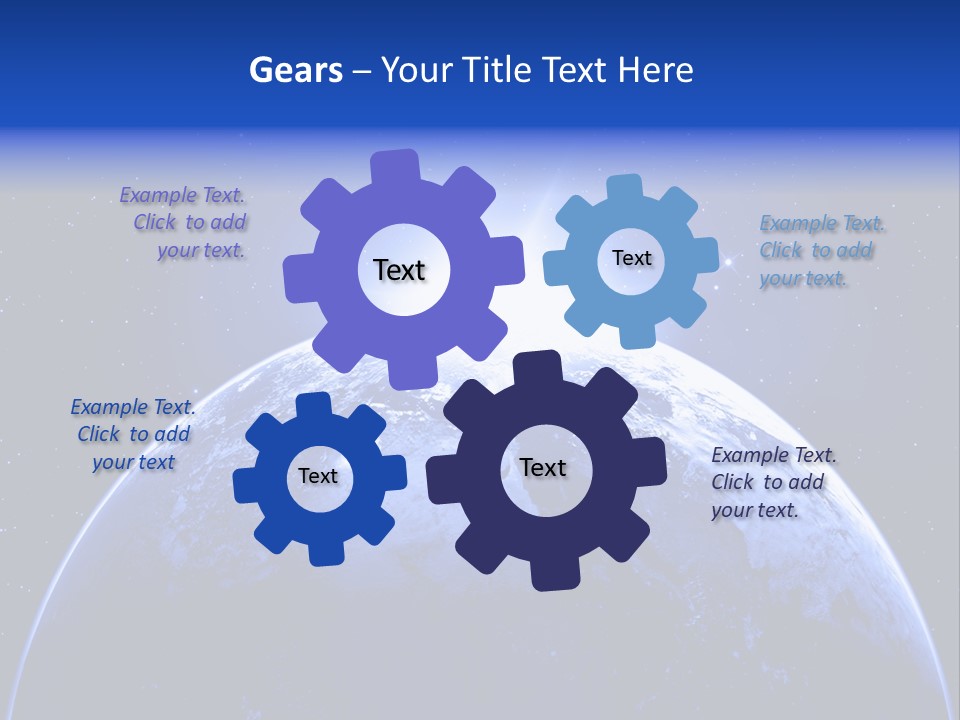 Night Continent Isolated PowerPoint Template