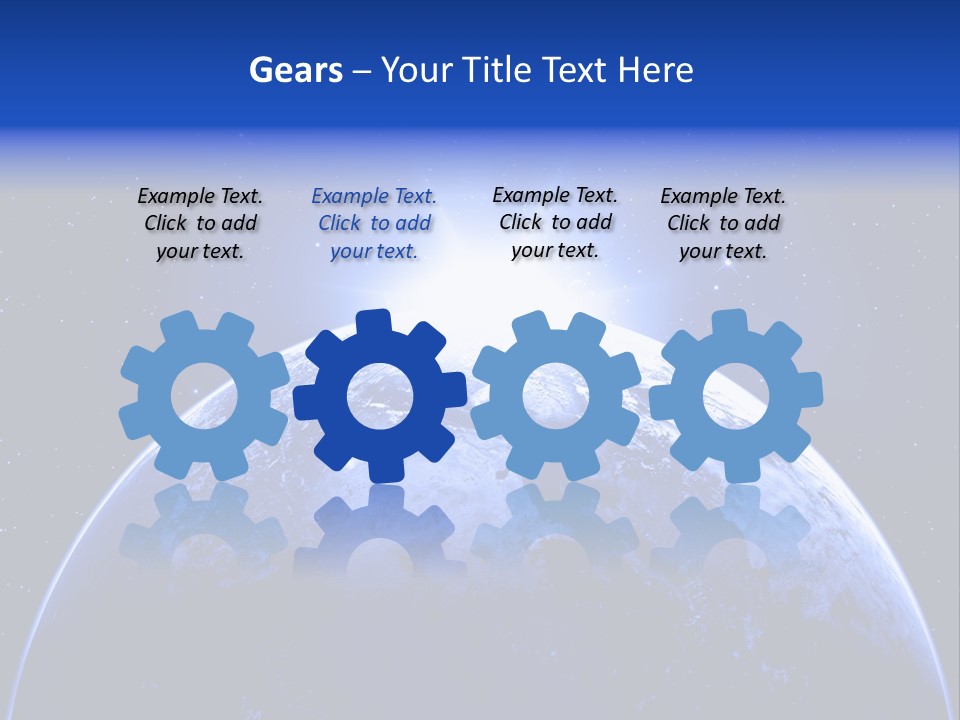 Night Continent Isolated PowerPoint Template