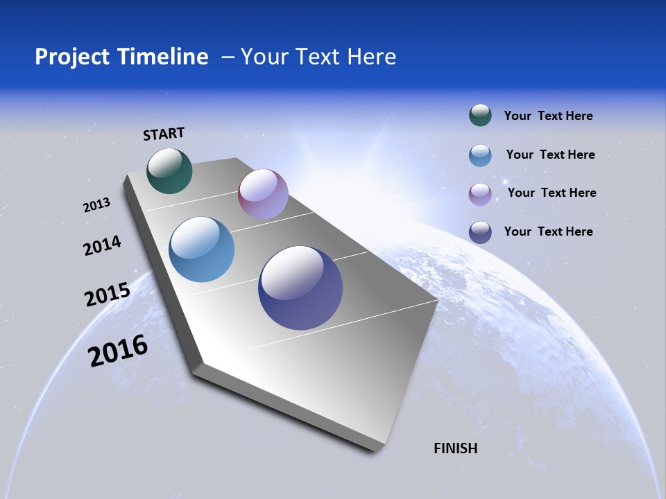 Night Continent Isolated PowerPoint Template