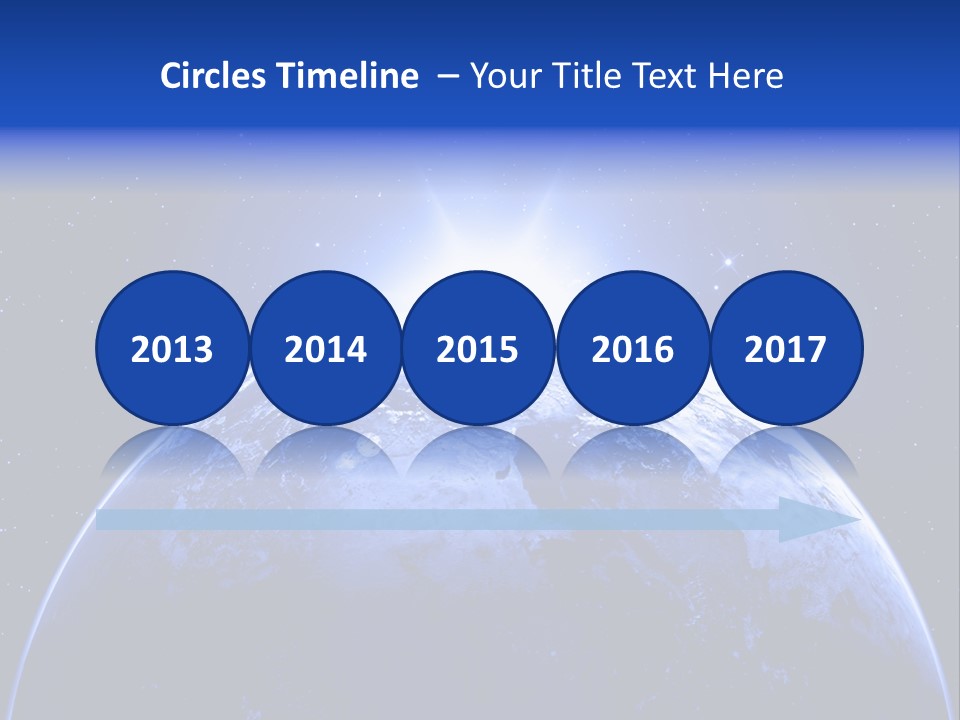 Night Continent Isolated PowerPoint Template