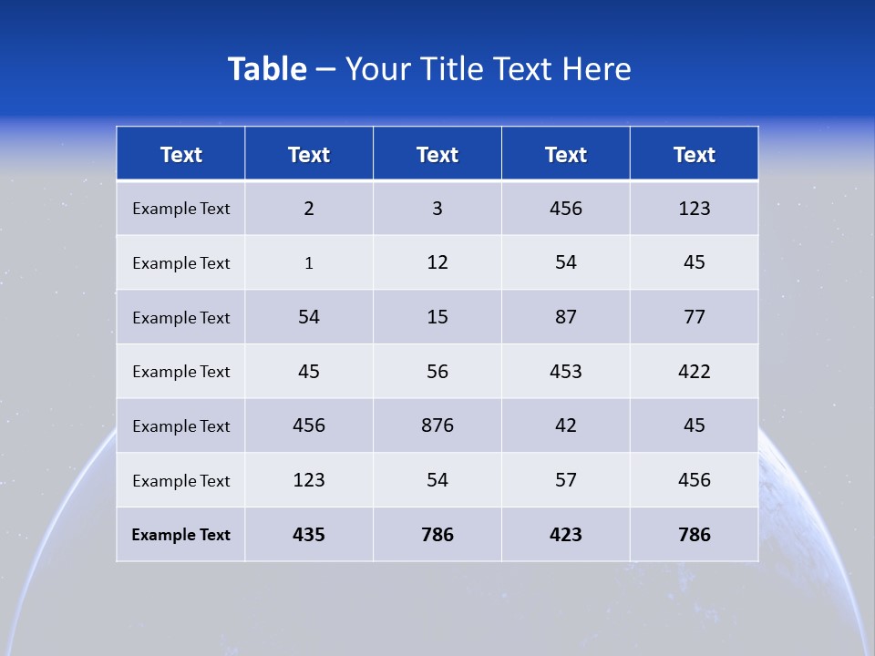 Night Continent Isolated PowerPoint Template