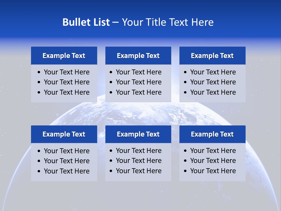 Night Continent Isolated PowerPoint Template