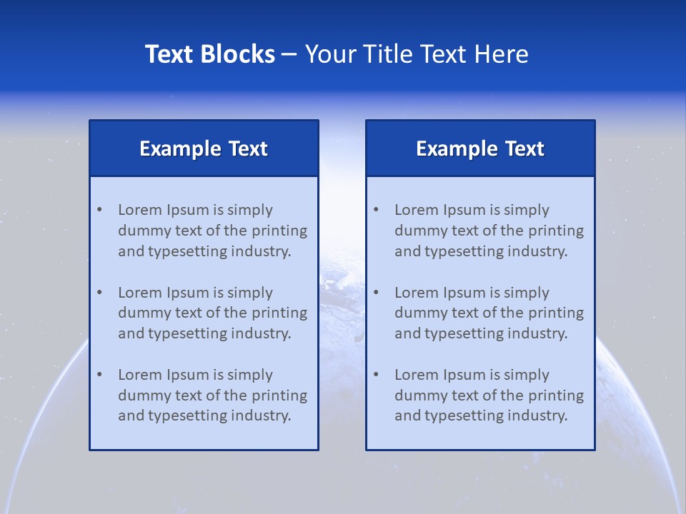 Night Continent Isolated PowerPoint Template