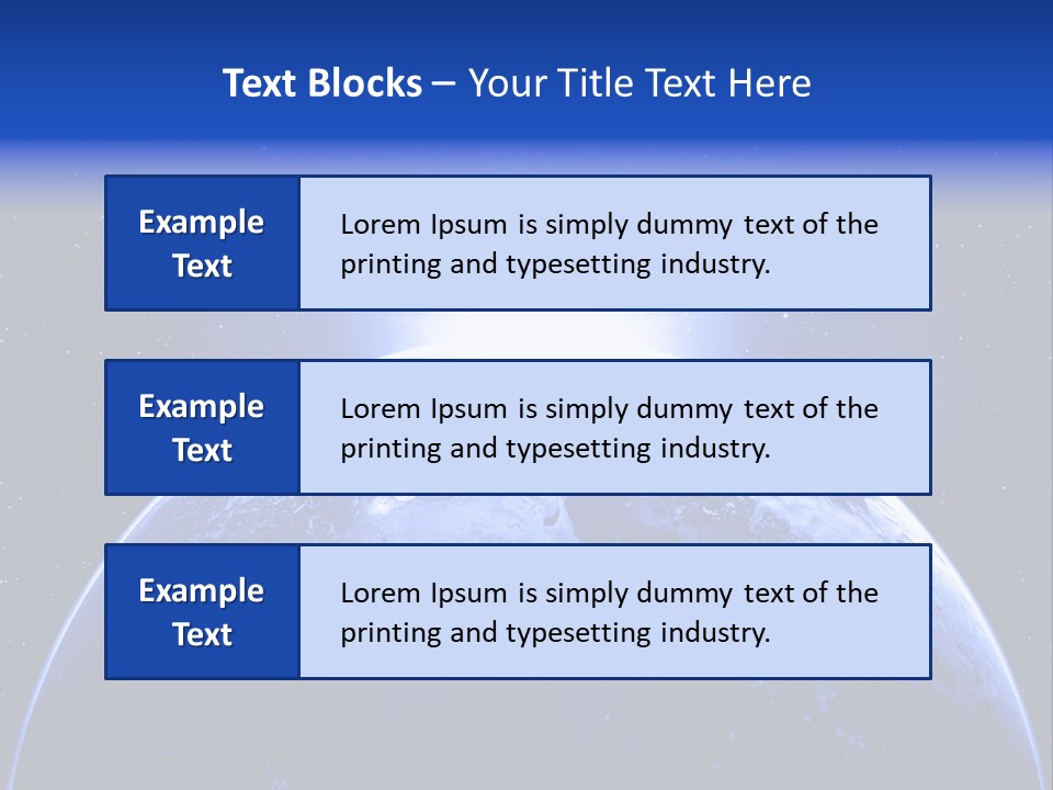 Night Continent Isolated PowerPoint Template