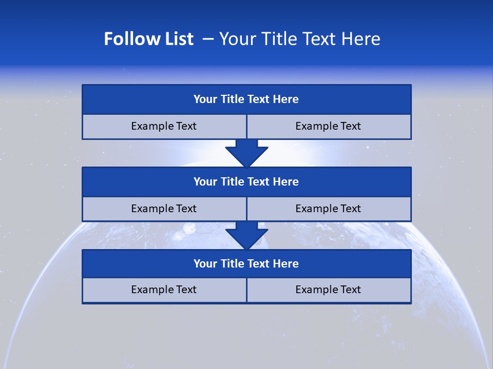 Night Continent Isolated PowerPoint Template