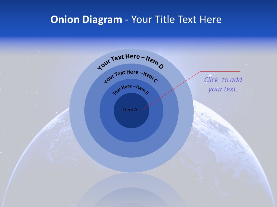 Night Continent Isolated PowerPoint Template