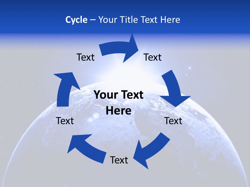 Night Continent Isolated PowerPoint Template