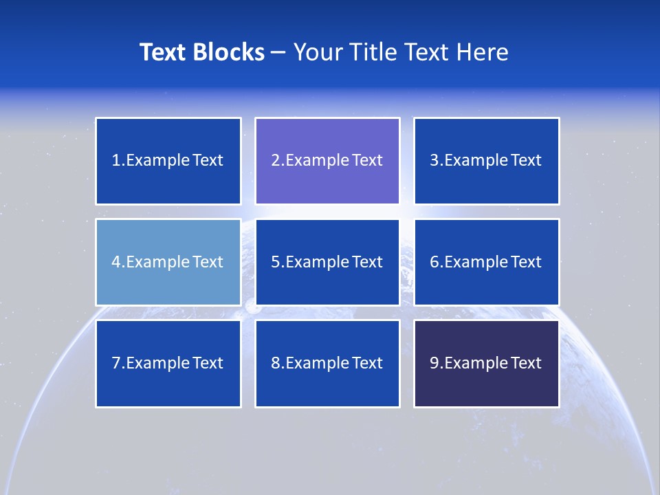 Night Continent Isolated PowerPoint Template
