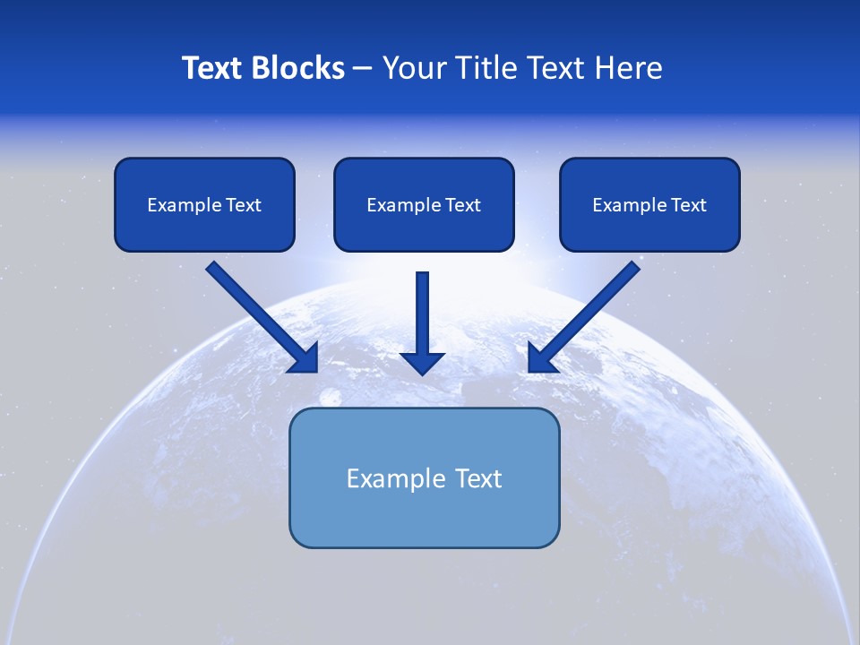 Night Continent Isolated PowerPoint Template