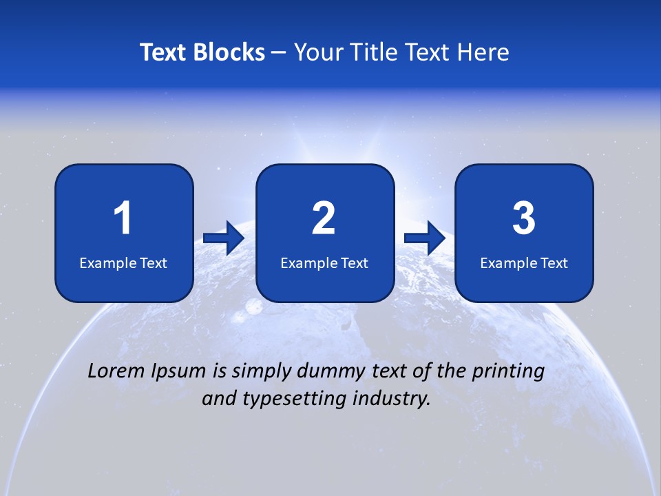 Night Continent Isolated PowerPoint Template