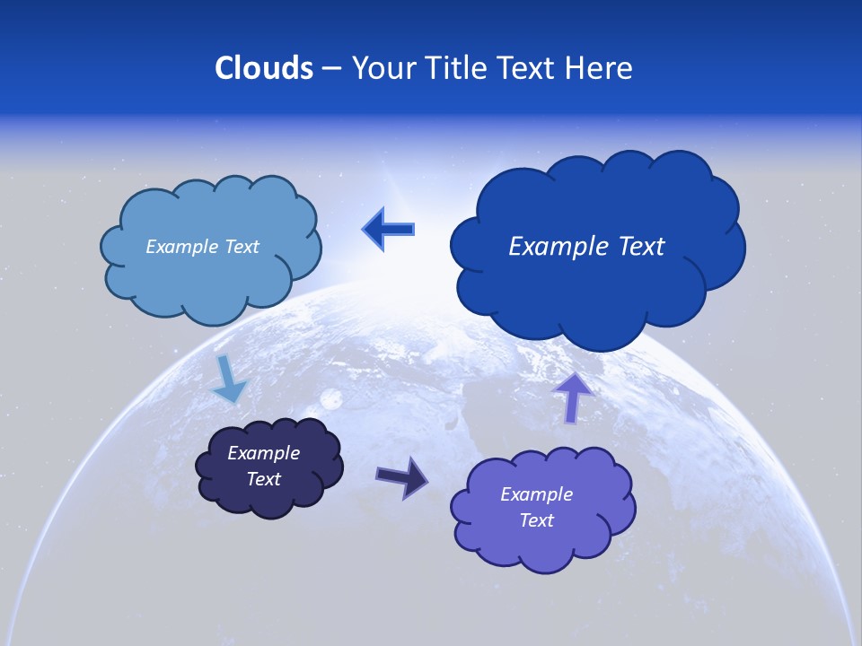 Night Continent Isolated PowerPoint Template