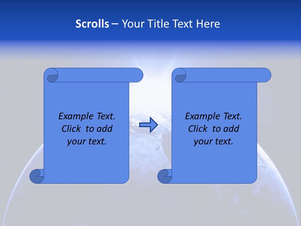 Night Continent Isolated PowerPoint Template