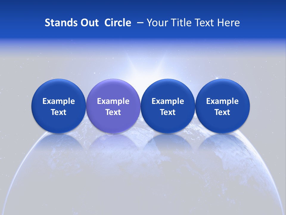 Night Continent Isolated PowerPoint Template