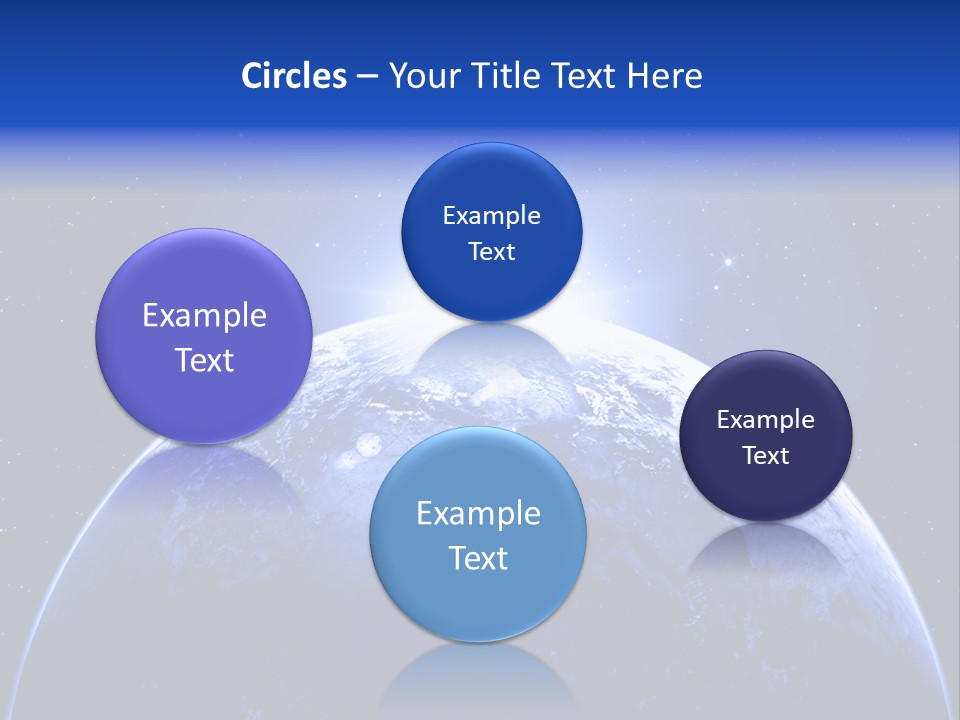 Night Continent Isolated PowerPoint Template