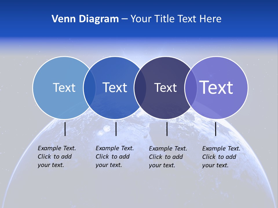 Night Continent Isolated PowerPoint Template