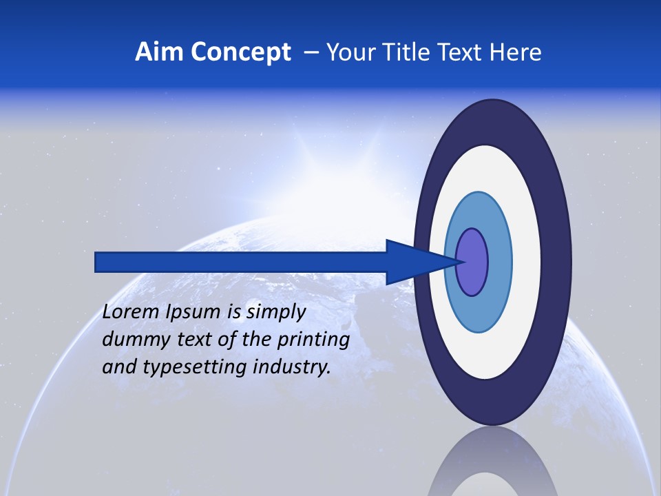 Night Continent Isolated PowerPoint Template