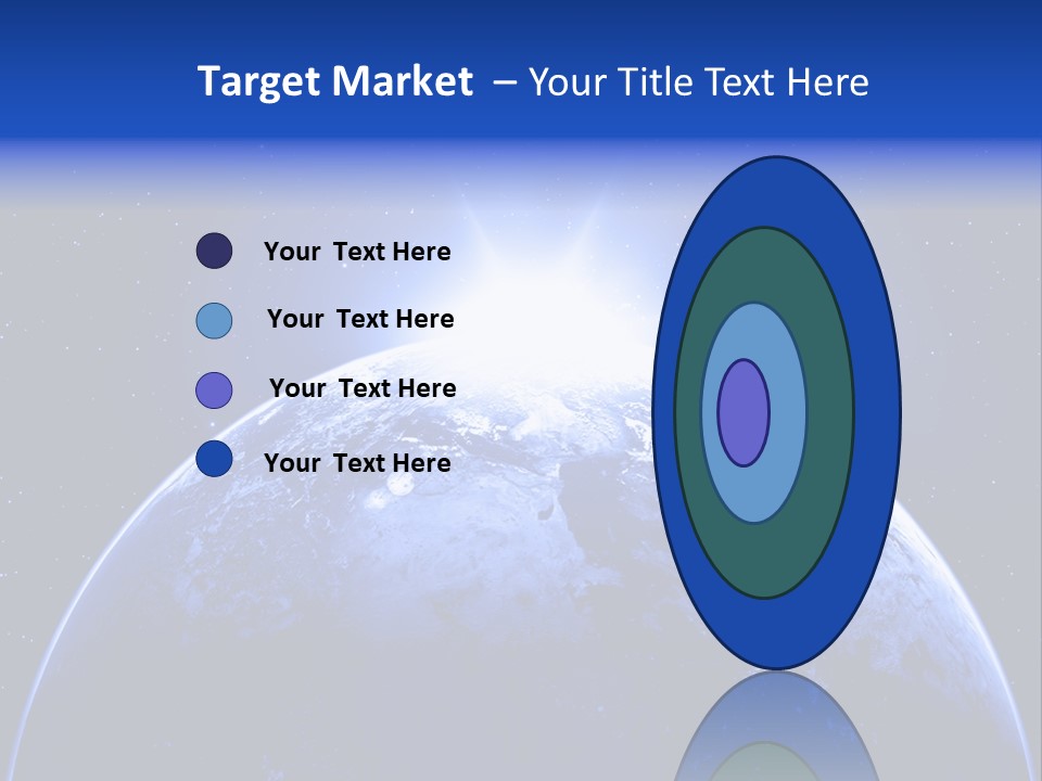 Night Continent Isolated PowerPoint Template