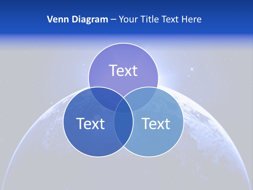 Night Continent Isolated PowerPoint Template