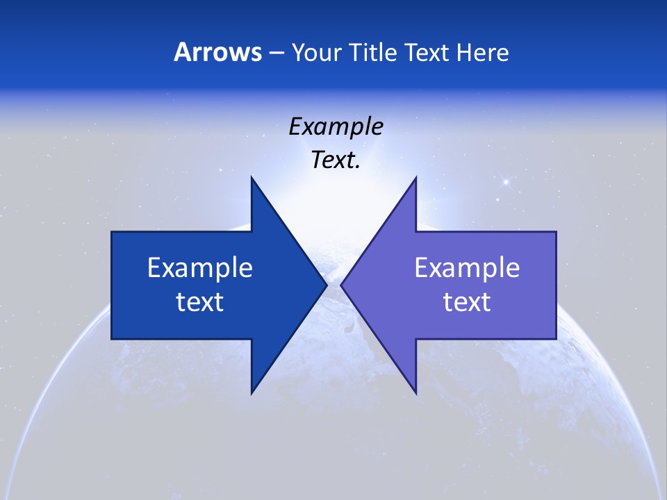 Night Continent Isolated PowerPoint Template
