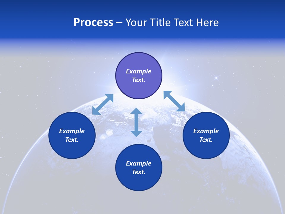 Night Continent Isolated PowerPoint Template