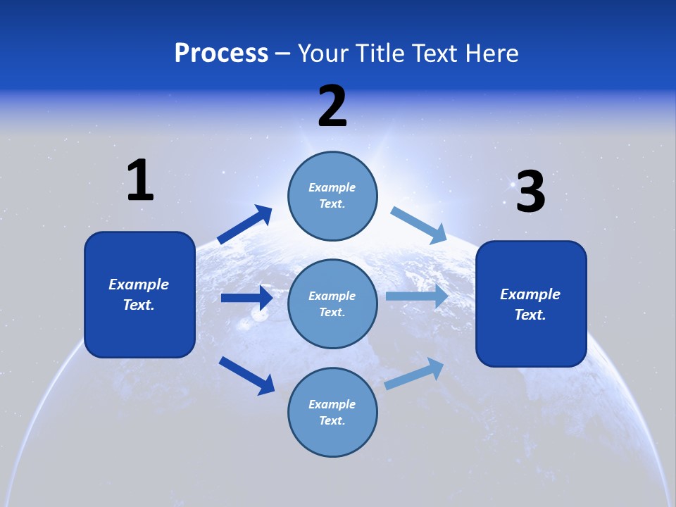 Night Continent Isolated PowerPoint Template