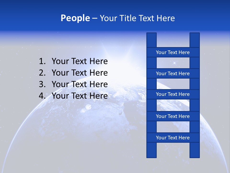 Night Continent Isolated PowerPoint Template