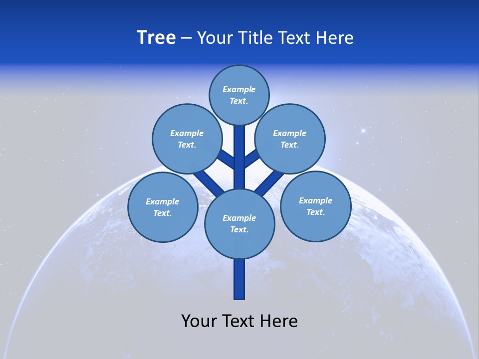 Night Continent Isolated PowerPoint Template