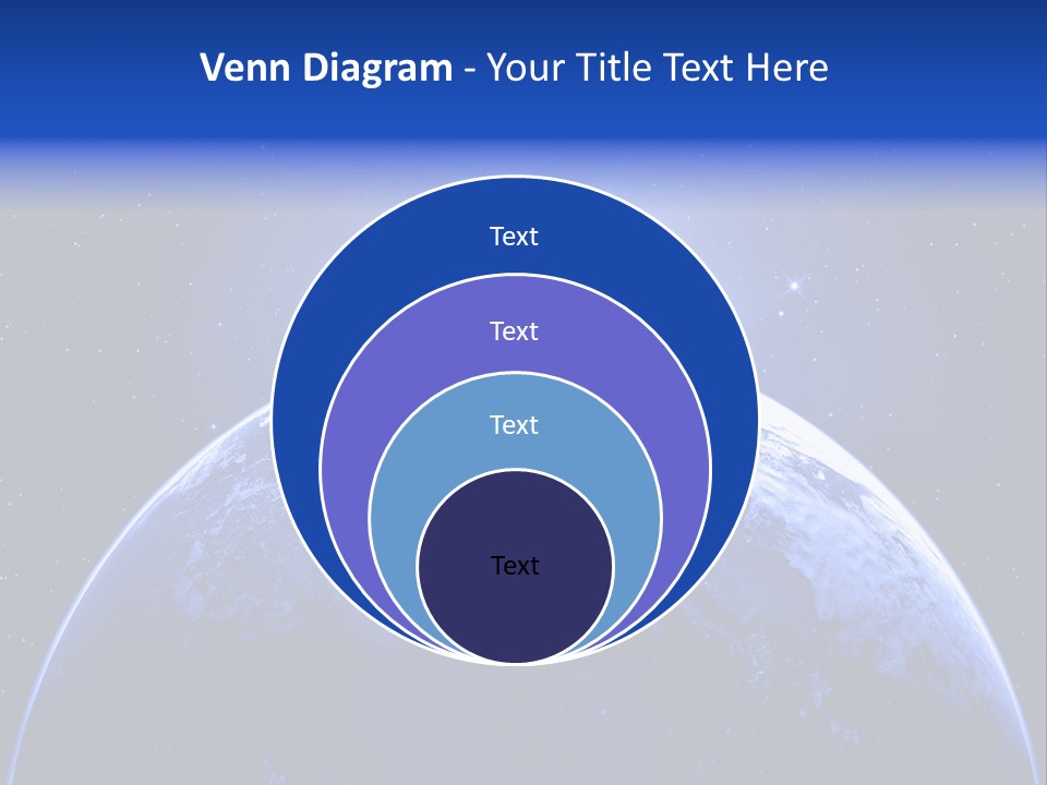 Night Continent Isolated PowerPoint Template