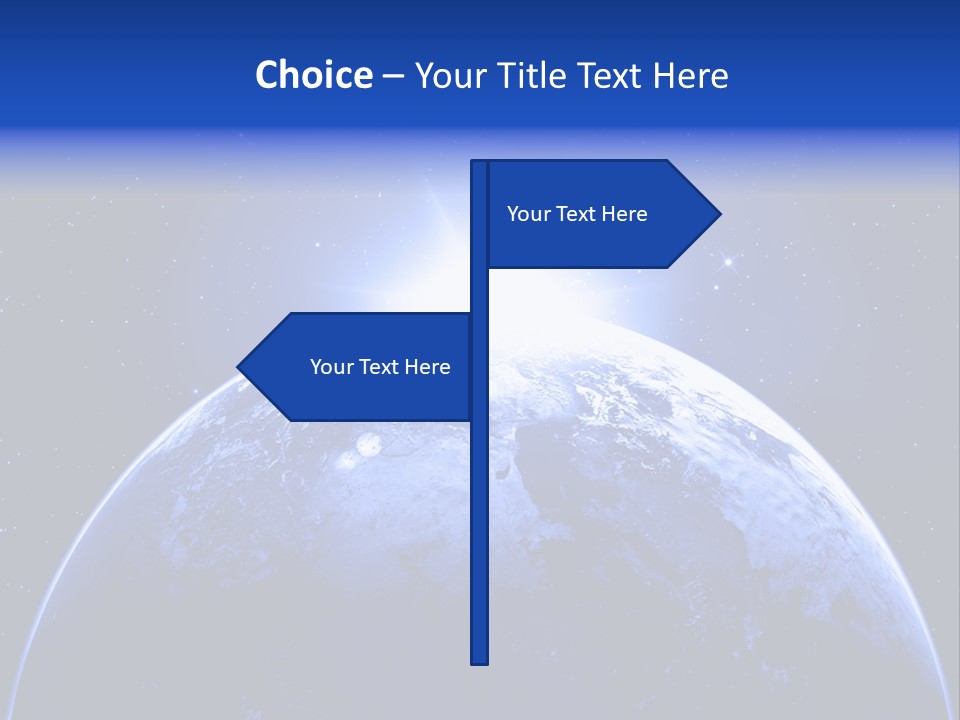 Night Continent Isolated PowerPoint Template