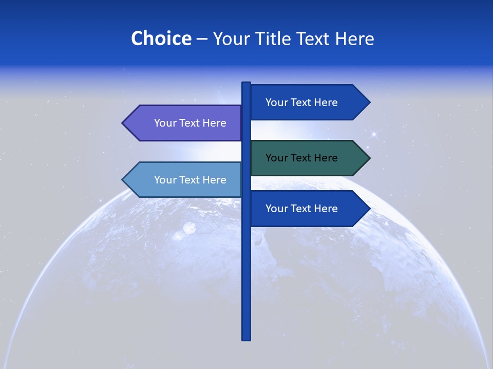 Night Continent Isolated PowerPoint Template