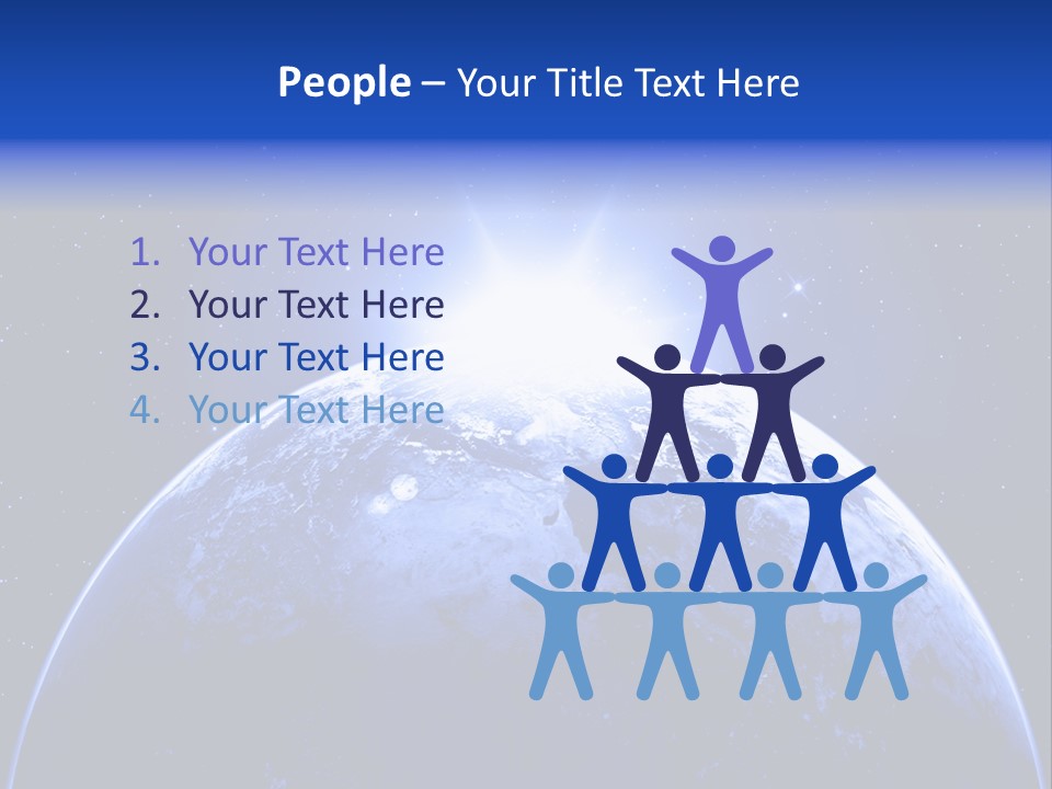 Night Continent Isolated PowerPoint Template