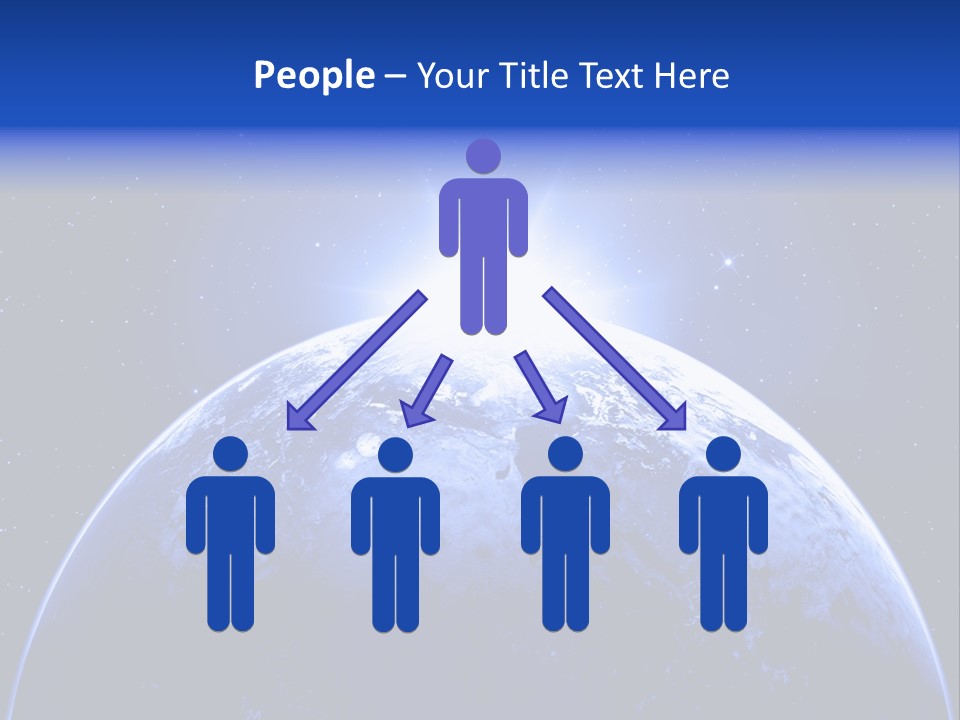 Night Continent Isolated PowerPoint Template