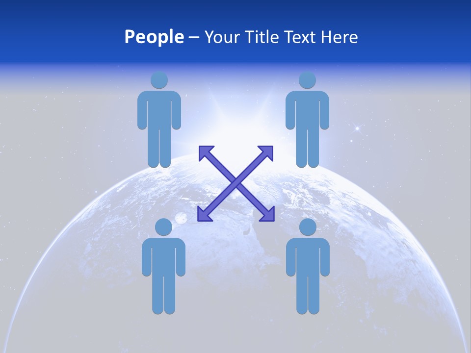 Night Continent Isolated PowerPoint Template