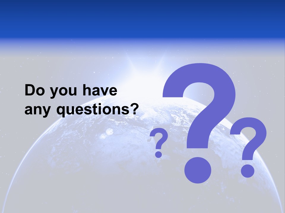 Night Continent Isolated PowerPoint Template