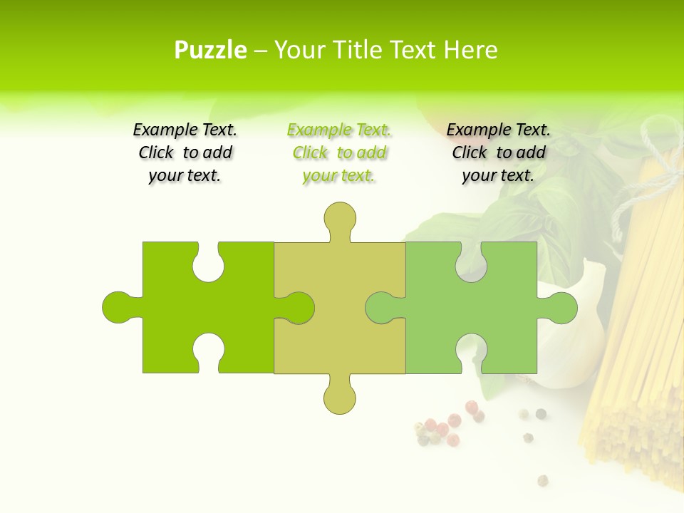 Oregano Basil Oil PowerPoint Template