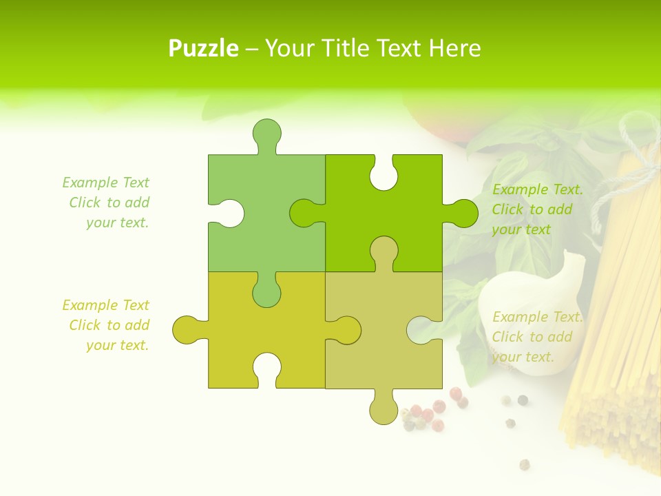 Oregano Basil Oil PowerPoint Template