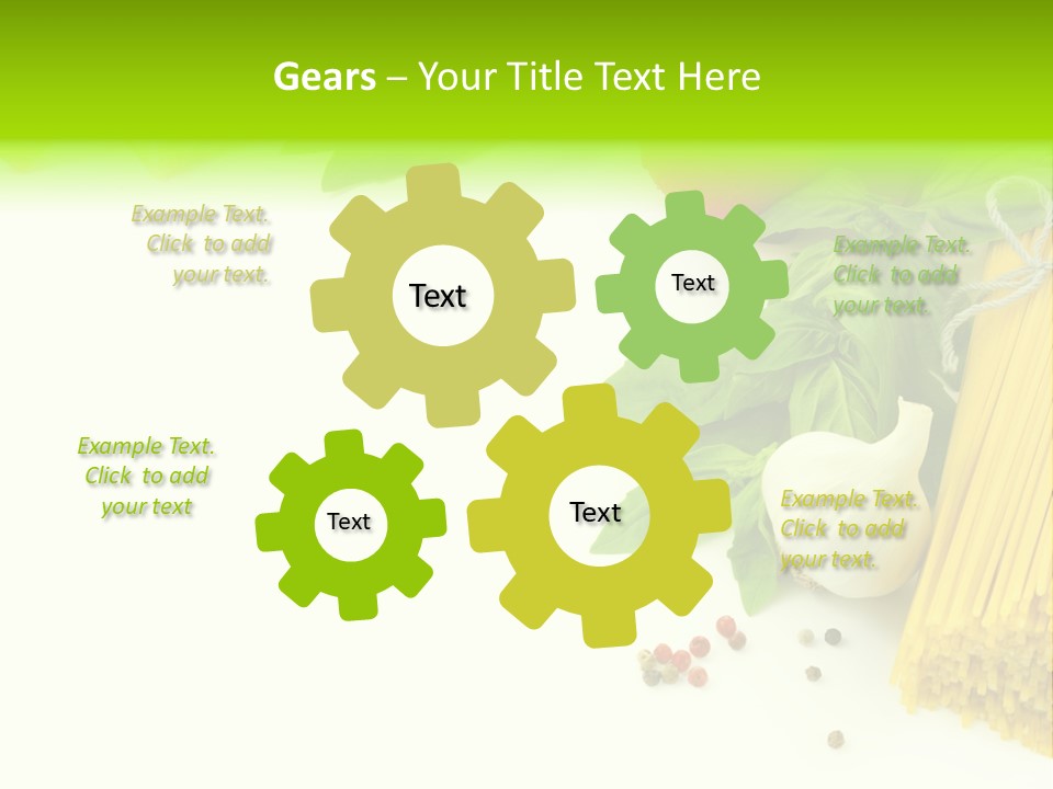 Oregano Basil Oil PowerPoint Template