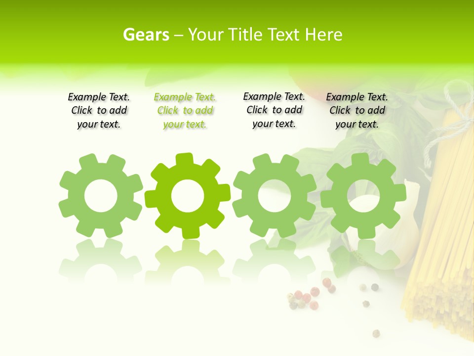 Oregano Basil Oil PowerPoint Template