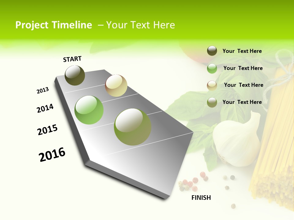 Oregano Basil Oil PowerPoint Template